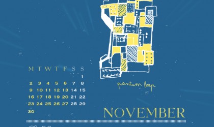 The November 2015 Time Travel Calendar featuring Quantum Leap