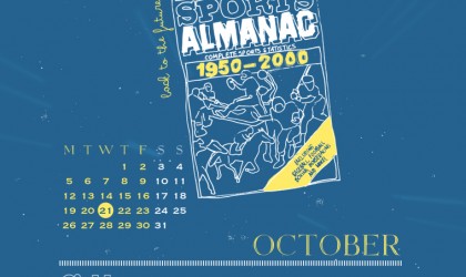 The October 2015 Time Travel Calendar featuring Back to the Future