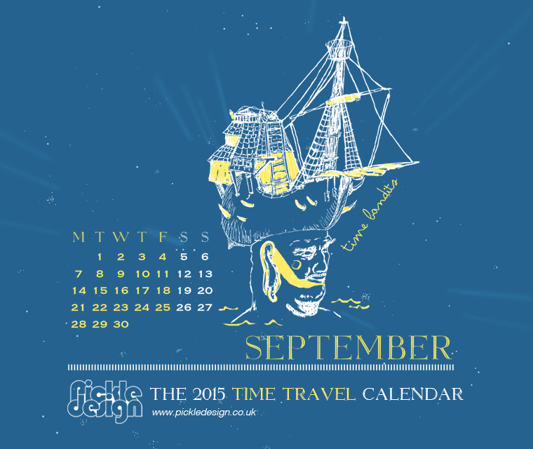 The September 2015 Time Travel Calendar featuring Time Bandits