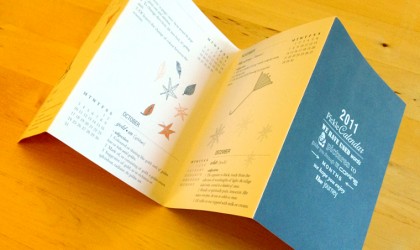 2011 Concertina Fold Pickle Calendar