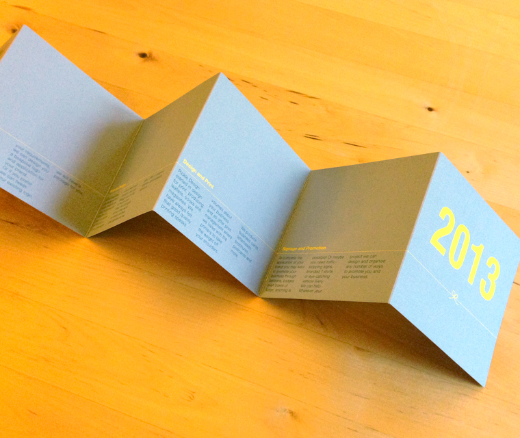 2013 Concertina Fold Pickle Calendar