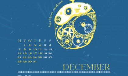 The December 2015 Time Travel Calendar featuring The Time Machine