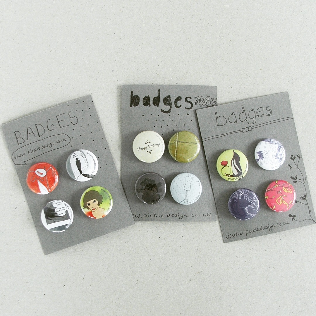 The badges we created to go alongside our 2009 calendar