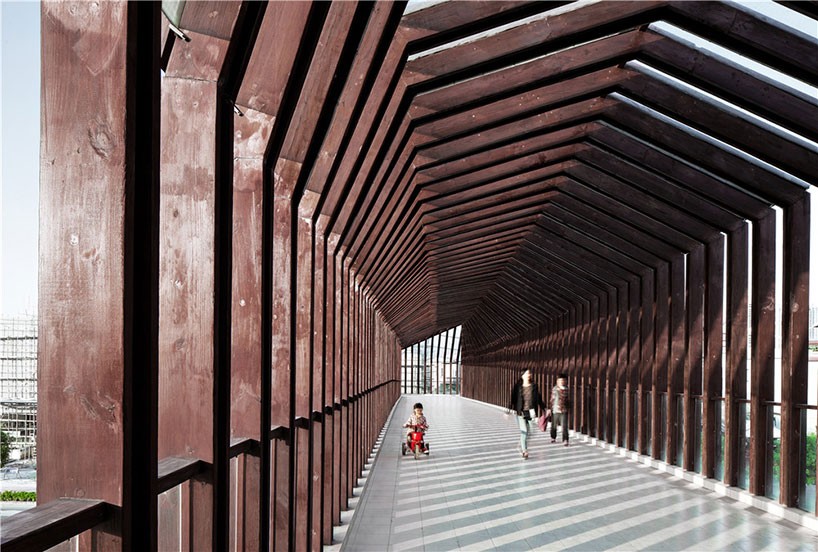 Wooden footbridge in China by ADARC