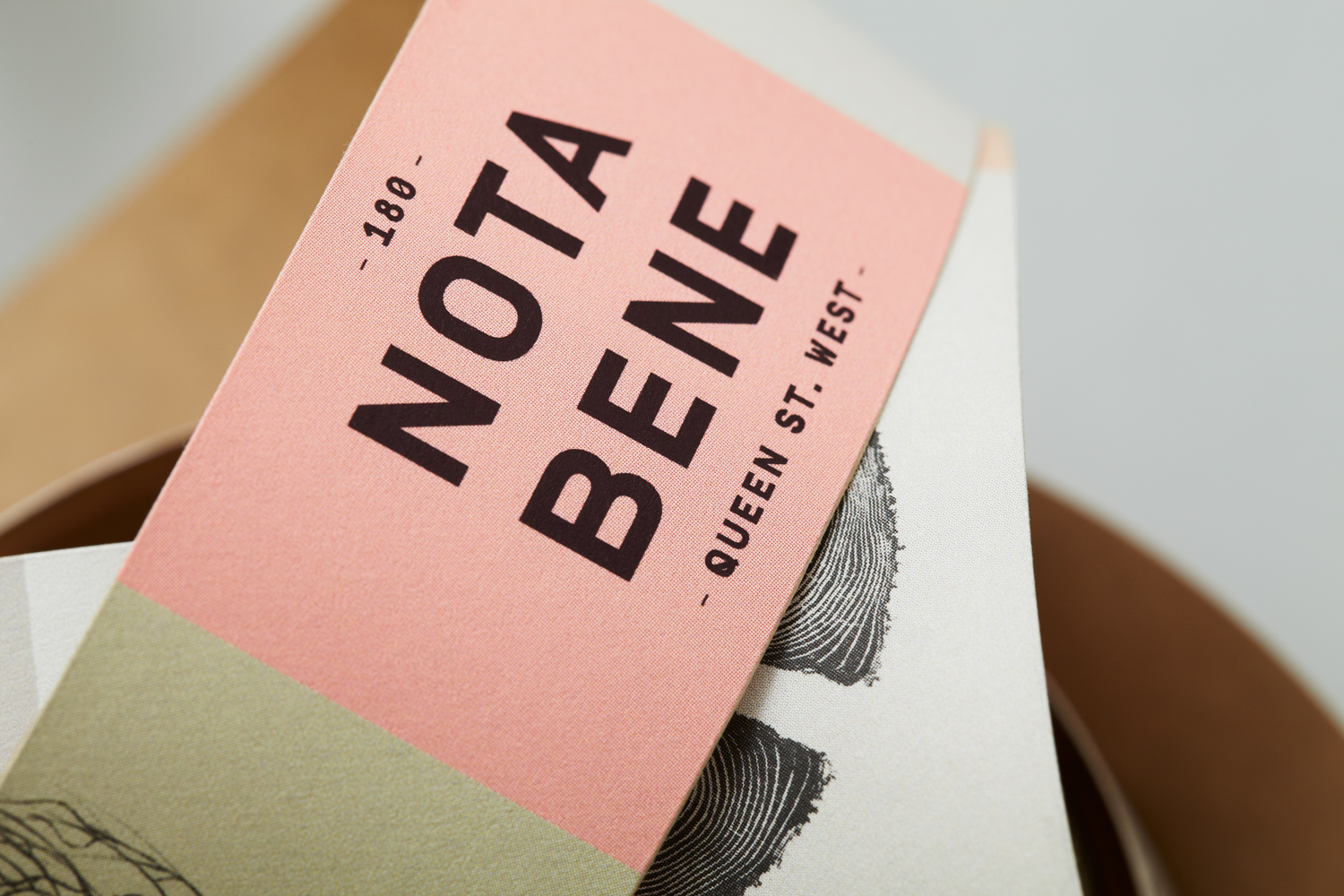Print design for Nota Bene by Blok