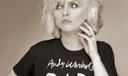 Debbie Harry in Andy Warhol's Bad T-Shirt, Old Street Studio, London, 1979, by Brian Aris