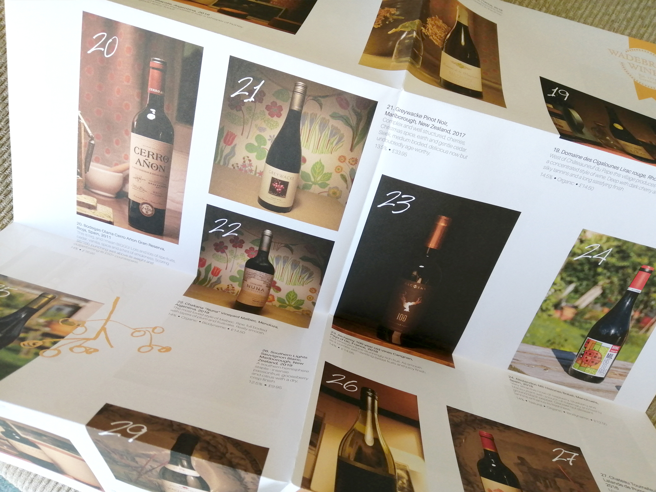 Wine tasting poster for Wadebridge Wines