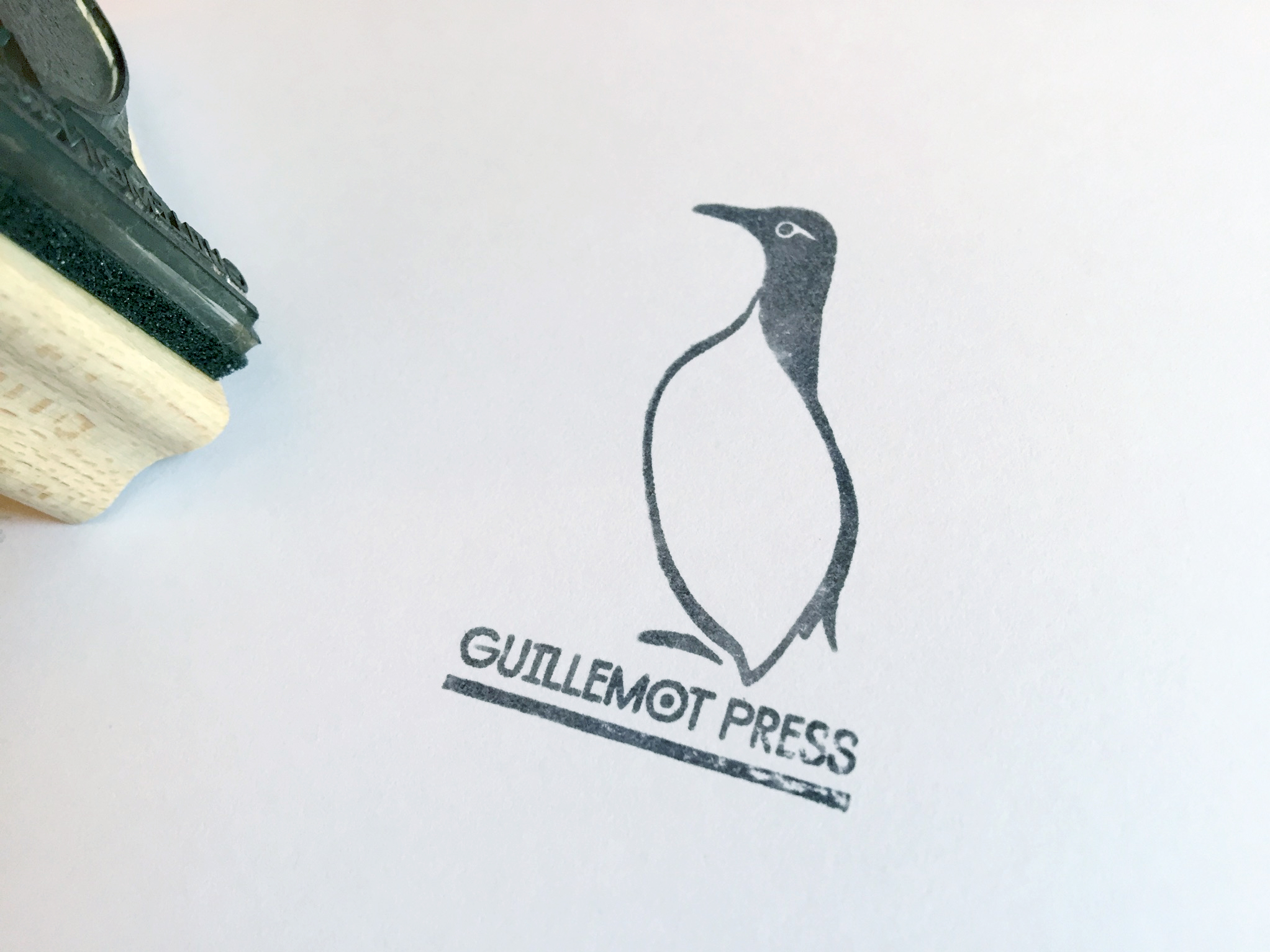 Guillemot press wooden stamp