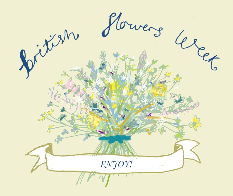 Pickle Design's illustration of British Flowers Week 2016