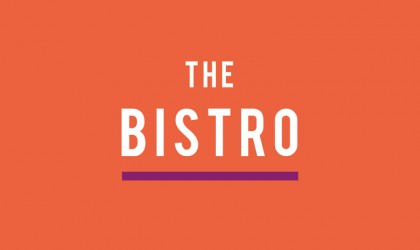 The Bistro and Wine Bar from Trewithen logo on orange