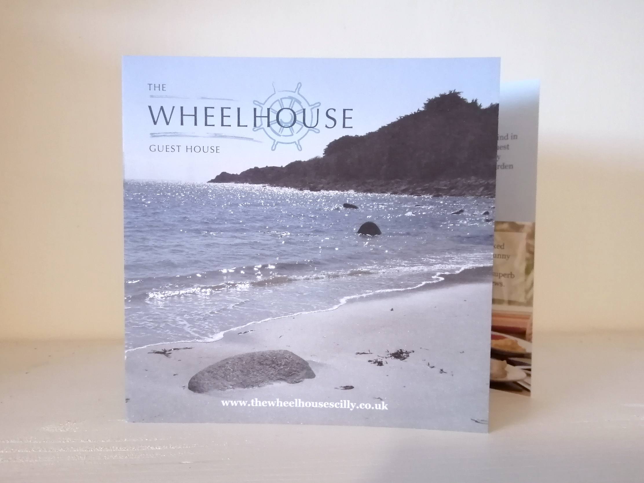 The six page brochure we design and printed for The Wheelhouse Guest House on the Isles of Scilly