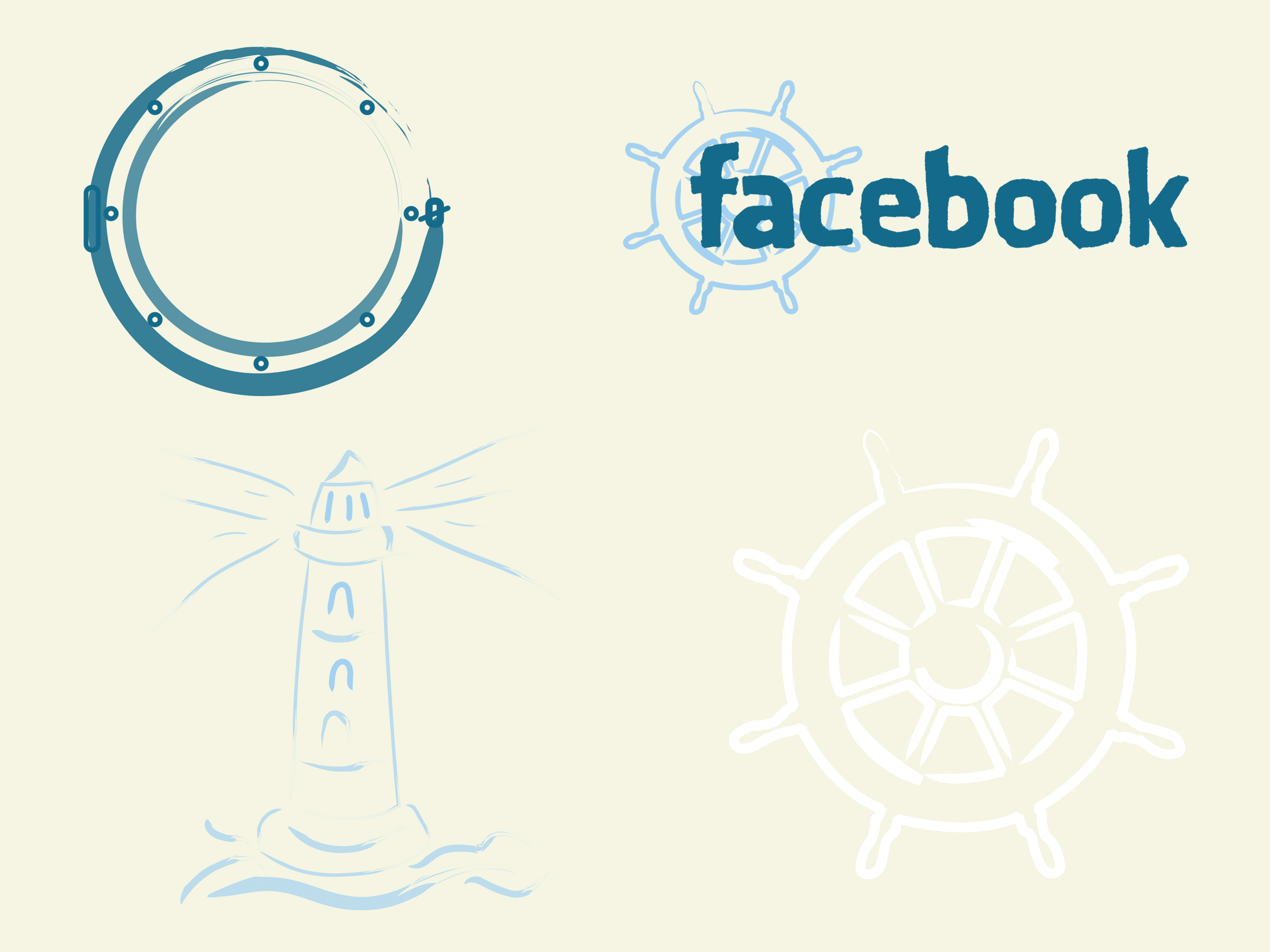 Illustrated elements to expand The Wheelhouse brand