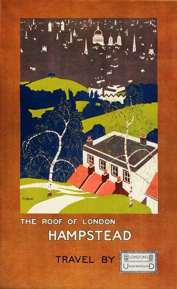 Vintage illustration of Hampstead