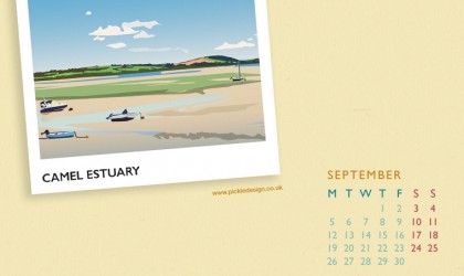 Pickle Design calendar of the Camel Estuary