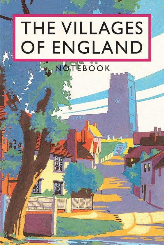 Vintage guide book illustration in vibrant colours