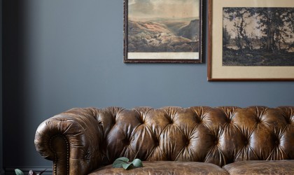 Vintage Leather Chesterfield Sofa