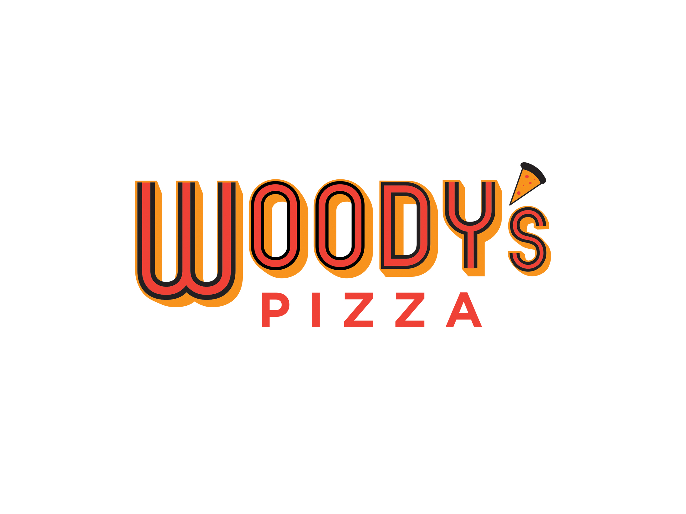 Logo design for Woody's Pizza, based in Wadebridge, Cornwall
