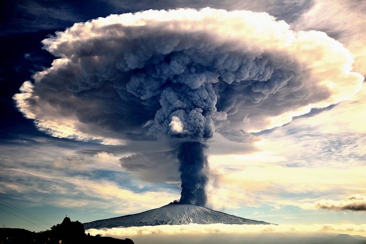 Siena International Photography Awards exploding volcano