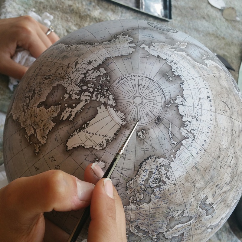 Hand made globes