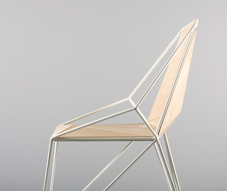 Angular plywood and white