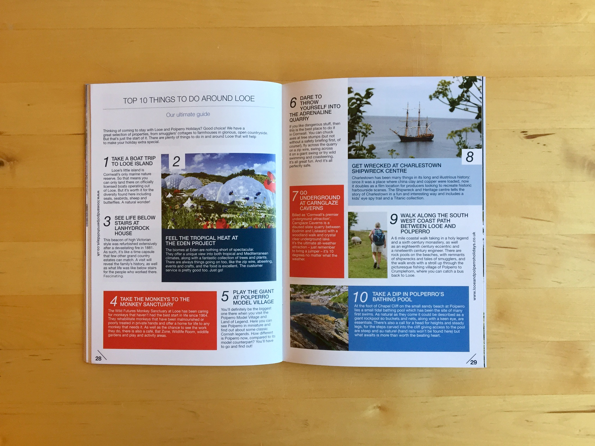 Looe and Polperro magazine designed by Pickle Design