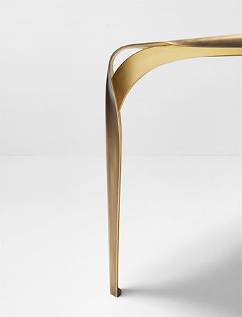 The elegant leg of the Convivium table