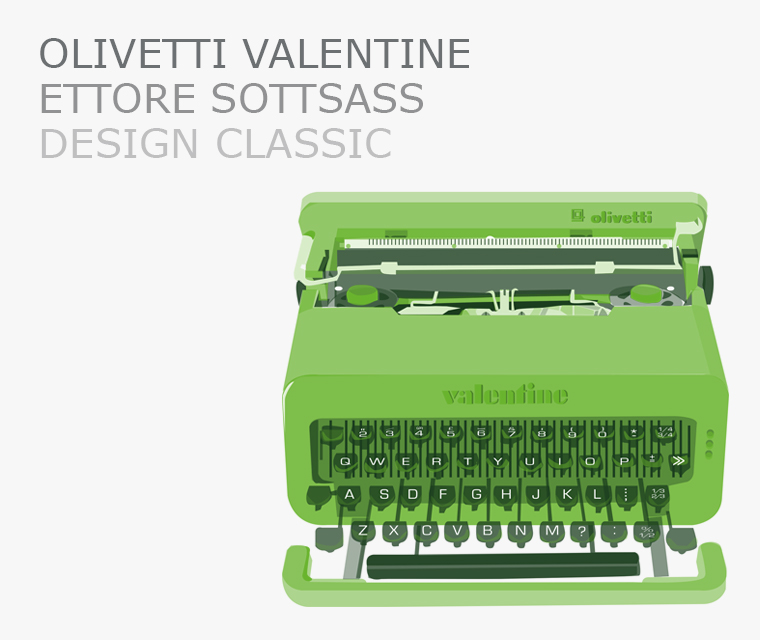 The Valentine Typewriter design classic