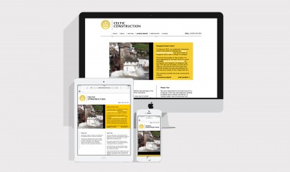 Celtic Construction responsive website