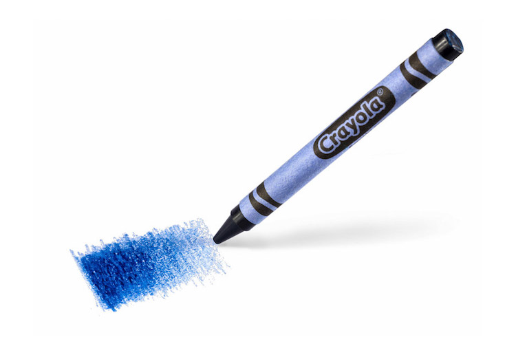 New blue crayon from Crayola