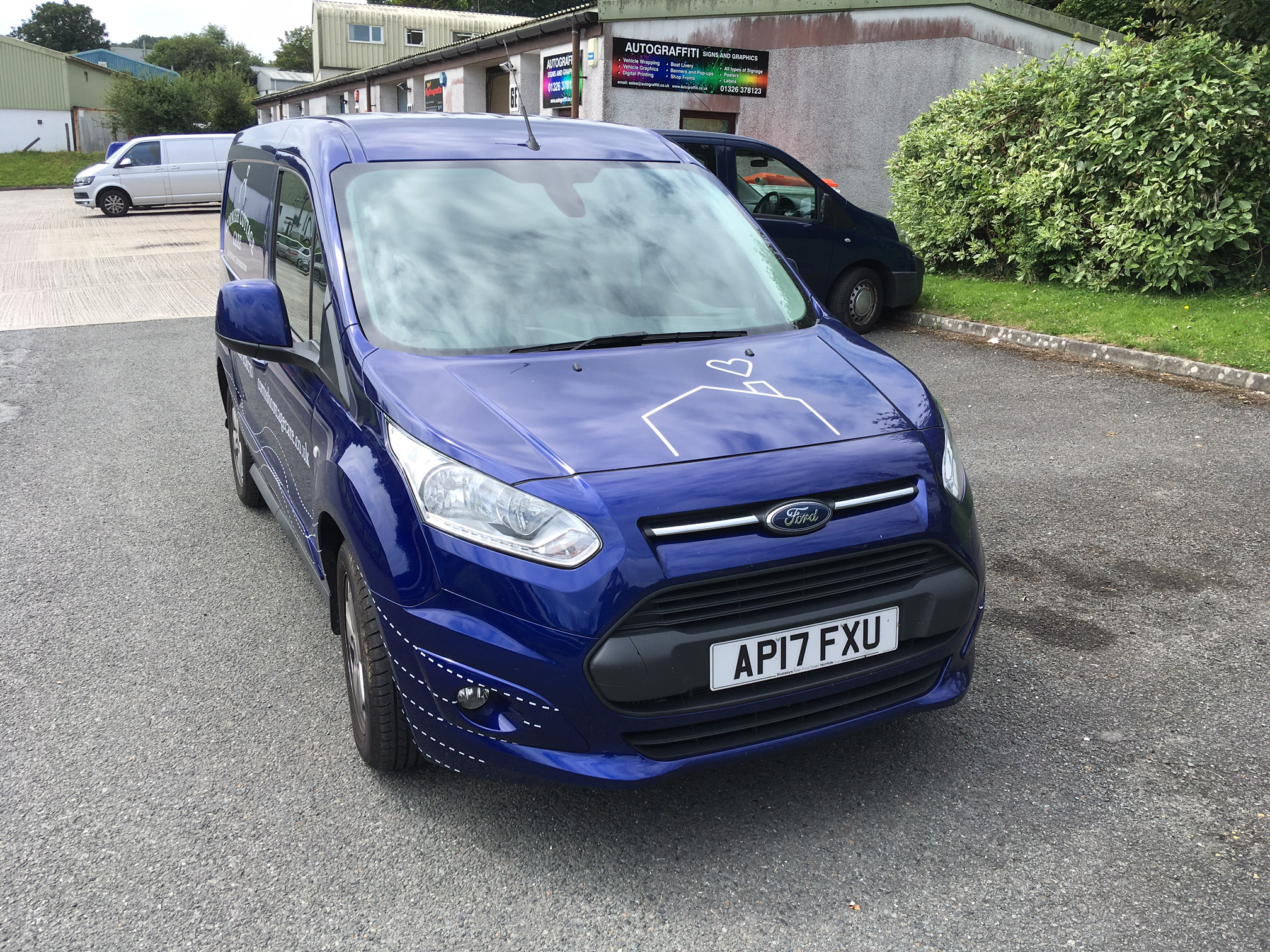 Cornish Cottage Care vehicle sign writing using the new brand