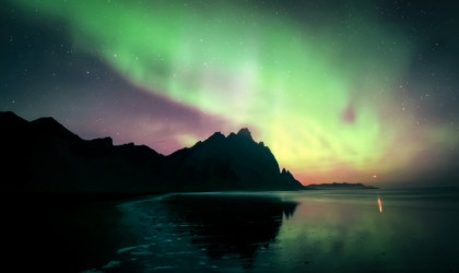 artists Jonathan Besler, Kevin May and Florian Gampert use a drone to capture Iceland and the Northern Lights