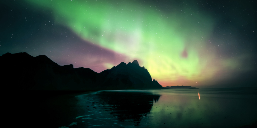 artists Jonathan Besler, Kevin May and Florian Gampert use a drone to capture Iceland and the Northern Lights