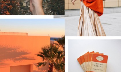 Orange mood board