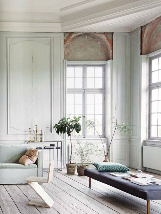 soft and subtle colour scheme for interiors