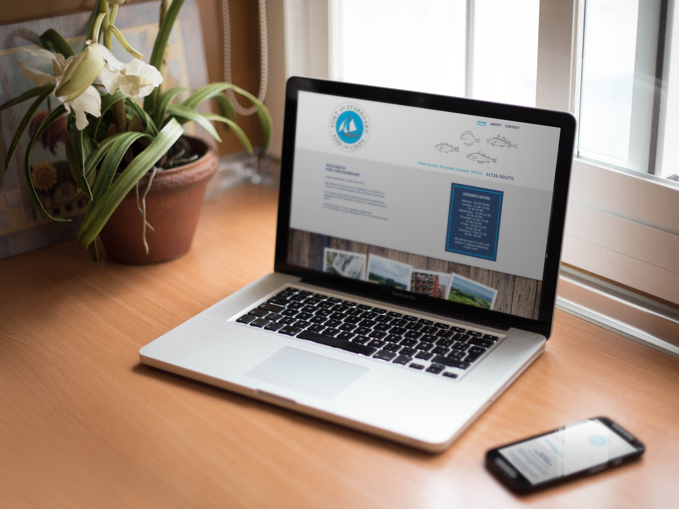 The Port and Starboard Fish and Chips website by Pickle Design
