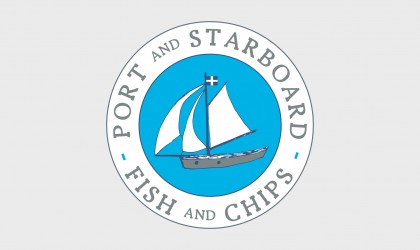 Port and Starboard fish and chips branding