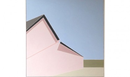 Architectural paintings of Mid Century buildings by Mark Dyball