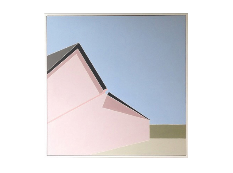 Architectural paintings of Mid Century buildings by Mark Dyball