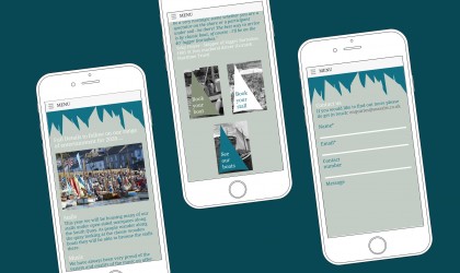 Website design for the Sea Salts and Sail festival in Mousehole.