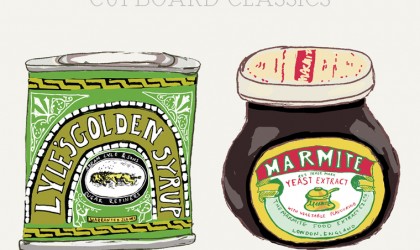 Newsletter featuring Marmite and Golden Syrup packaging design