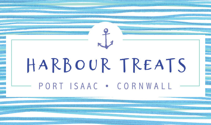 Logo design for Port Isaac based sweet shop Harbour Treats
