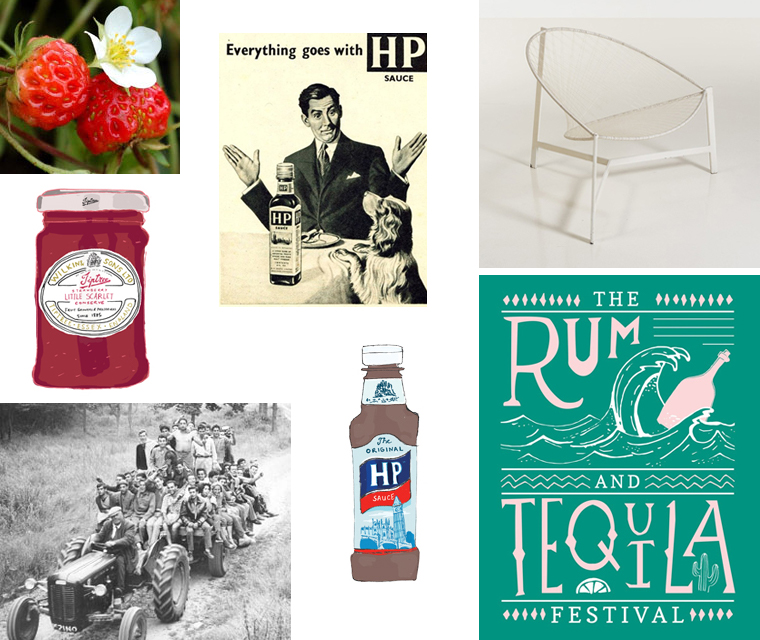 Sneak peek for early summer newsletter with Tiptree jam and HP sauce 