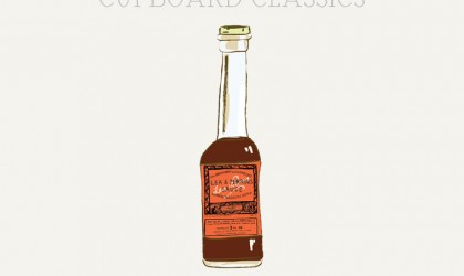 Cupboard Classics Lea and Perrins Worcester Sauce vintage illustration