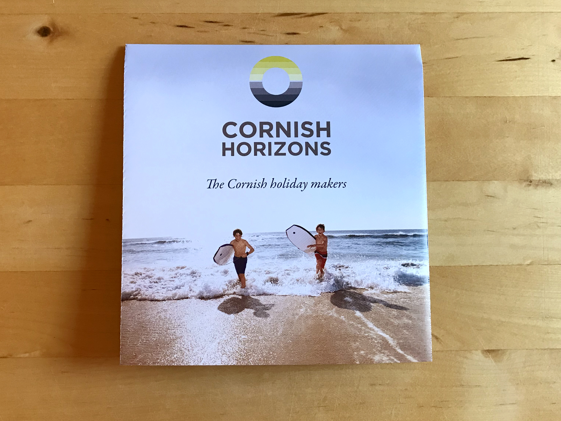 Fold out brochure for Cornish Horizons by Pickle Design