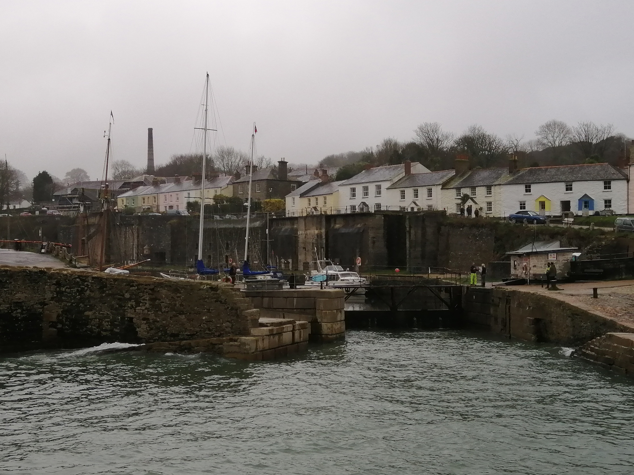 Harbour cottages at the historic port and film location of Charlestown 