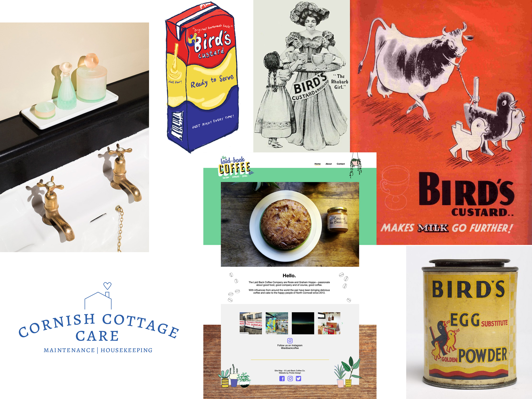 In our November newsletter, sustainable packaging, vintage Bird's Custard, web design and logo design