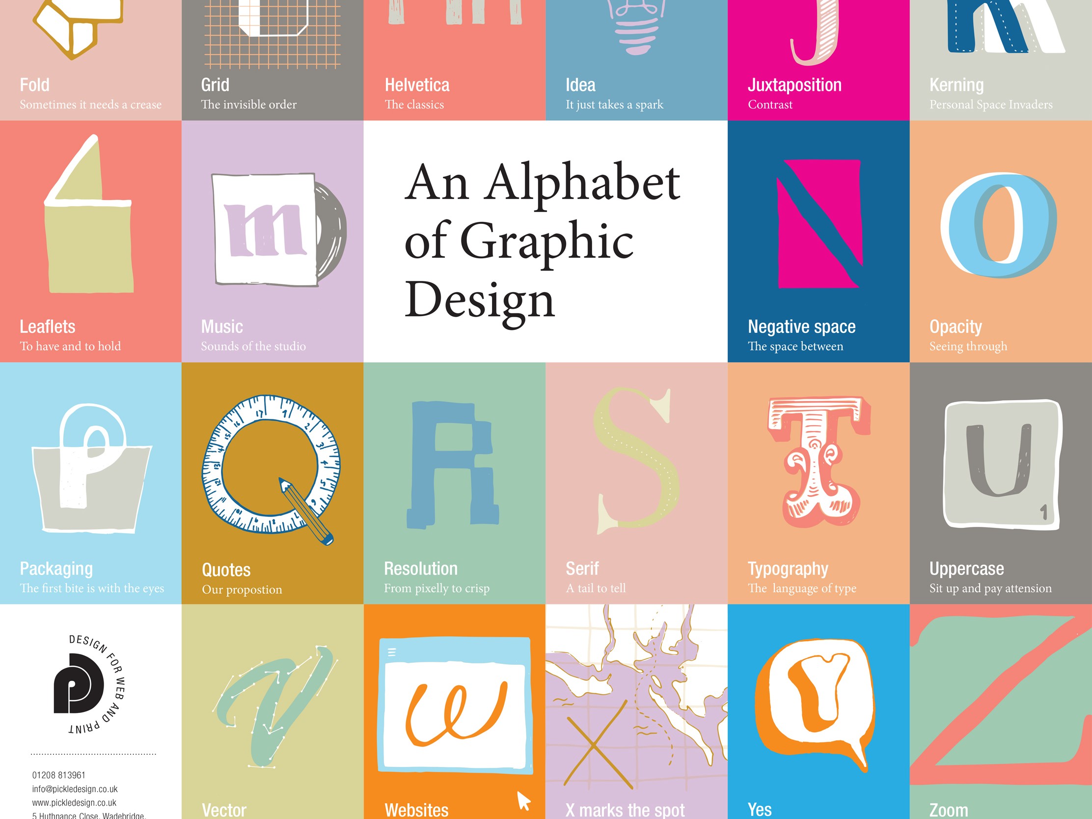 An Alphabet of Graphic Design poster