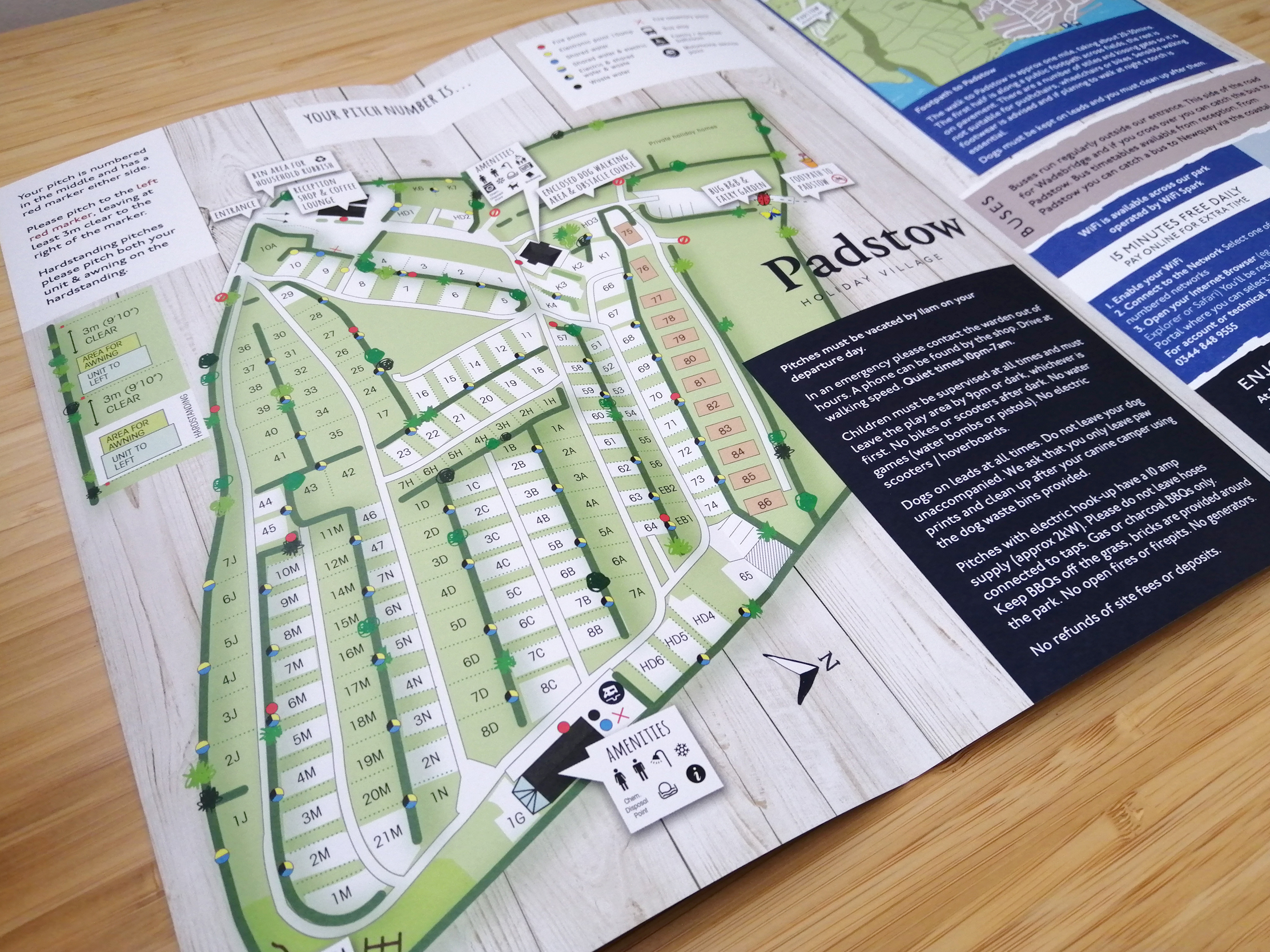 Padstow Holiday Village Map Welcome Leaflet