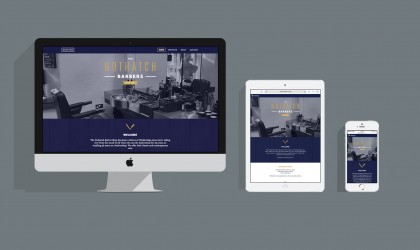 The Nuthatch Barbers website by Pickle Design