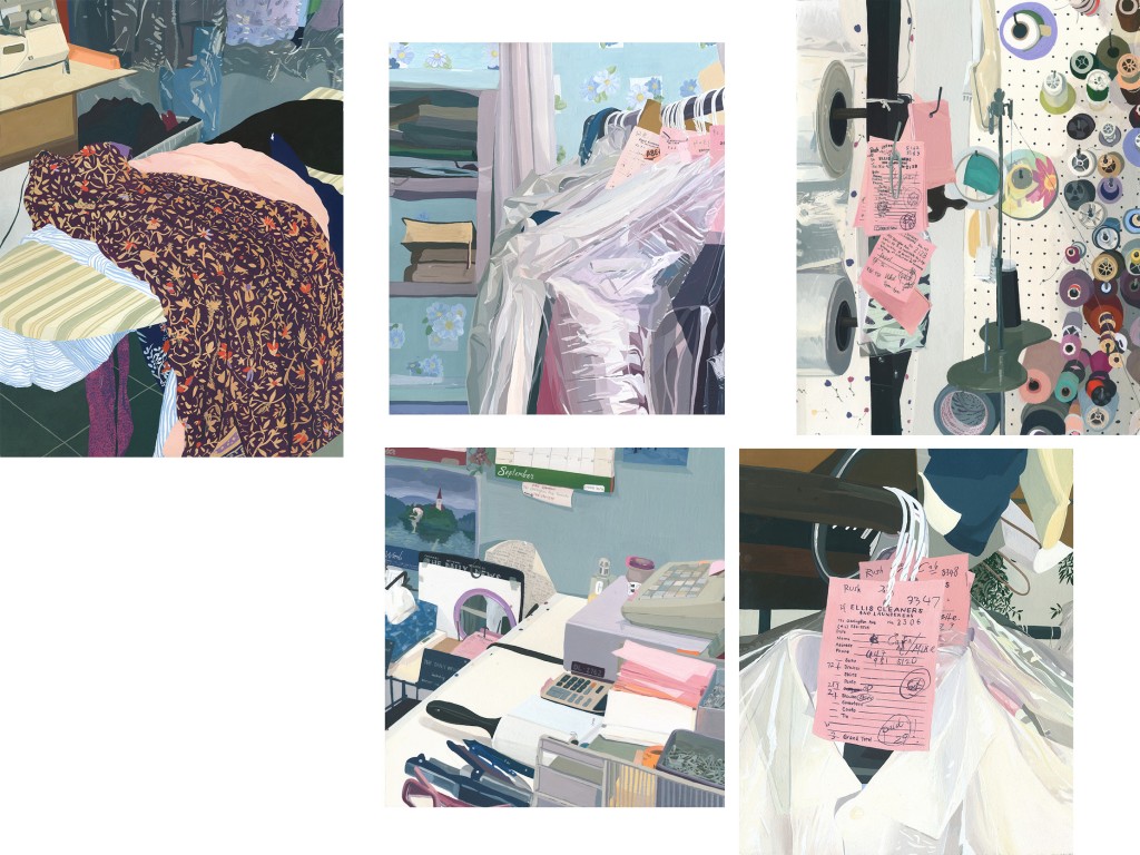 Paintings of the everyday at the dry cleaners